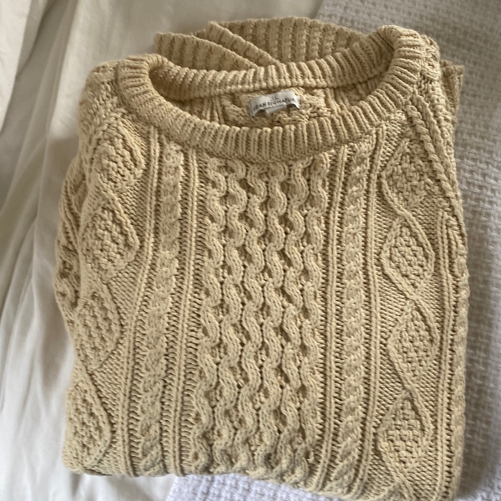 LL  Bean Signature Fisherman Sweater Size M